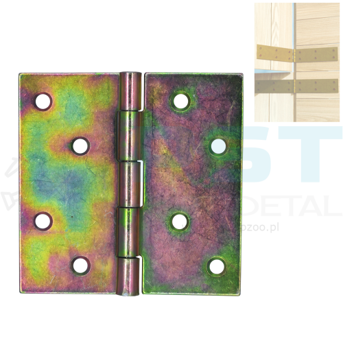 Zawias meblowy prosty – stal ocynkowana, 100x100 mm, zawias budowlany, zawias do drzwi, klap, skrzyń.png