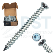 Wkręty ościeżnicowe 7,5x72 mm TORX łeb stożkowy 100 szt. stal ocynk
