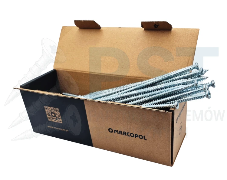 Wkręty ościeżnicowe 7,5x212 mm TORX łeb stożkowy 100 szt. stal ocynk