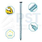 Wkręty ościeżnicowe 7,5x152 mm TORX łeb stożkowy 100 szt. stal ocynk