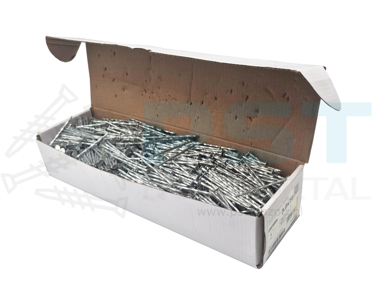 Gwoździe kwadratowe skręcane 3x70 mm ocynk biały Marcopol 5kg