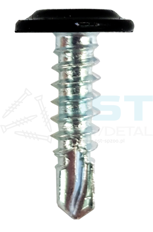 Blachowkręty podkładkowe do metalu | Mocne wkręty montażowe RAL 9005