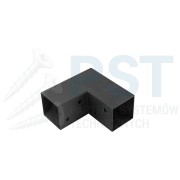 Łącznik belki DOMAX GPL 90 typ C 92x185x183,5 czarny do altan pergoli