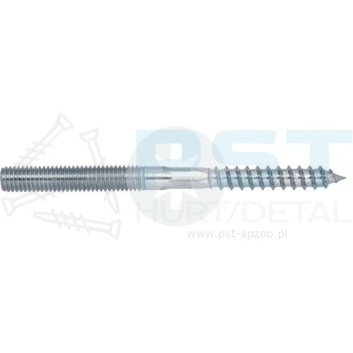 SZPILKA DWUSTRONNA DO DREWNA M8 8 x 150 mm ŚRUBA DWUGWINTOWA  100 SZT