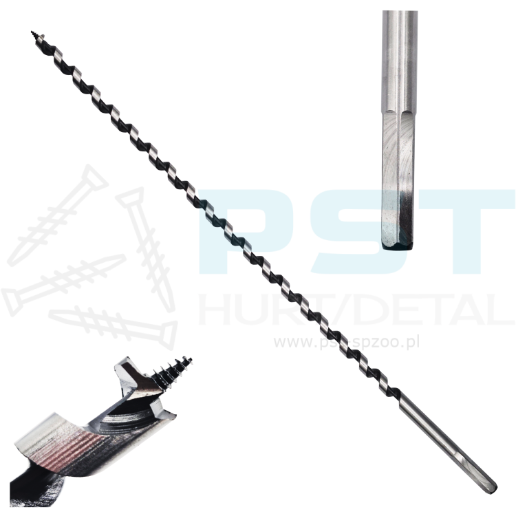 Świder do drewna 14x460 mm wiertło spiralne do drewna Verkatto