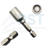 Kluczyk magnetyczny 8mm 8x48 CrV Verkatto VR-3846 nasadka 1/4” do wkrętarki