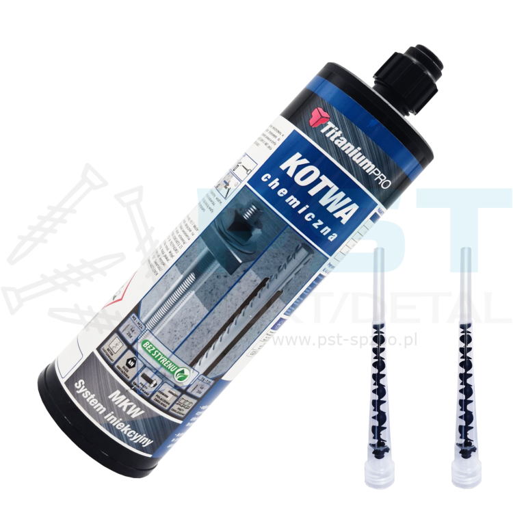 Kotwa chemiczna Masa kotwiąca vinylo-estrowa Duża 410 ml