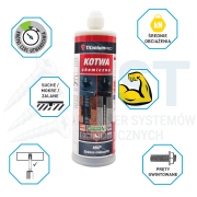 Kotwa chemiczna masa kotwiąca poliestrowa dwuskładnikowa  410ml Duża
