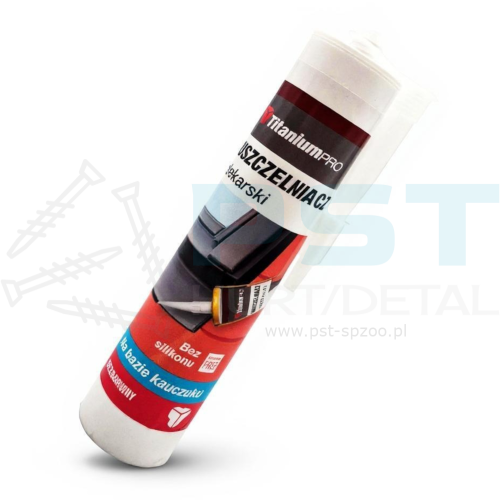 Silikon dekarski kauczuk bezbarwny 300 ml Titanium Pro