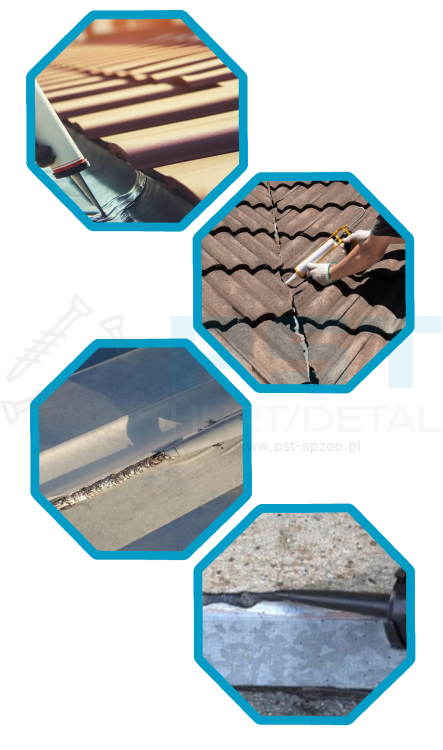 Silikon dekarski kauczuk bezbarwny 300 ml Titanium Pro