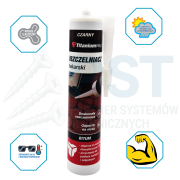 Uszczelniacz dekarski  bitumiczny czarny 300 ml dach rynny Titanium Pro