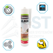 Silikon uniwersalny TitaniumPRO 300 ml bezbarwny uszczelniacz budowlany