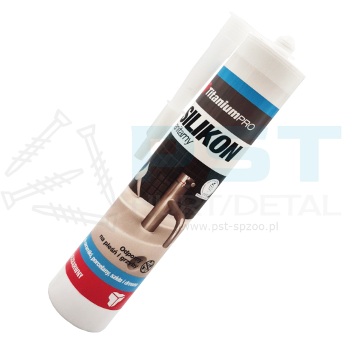 Silikon sanitarny bezbarwny 300 ml uszczelniacz łazienka kuchnia wodoodporny