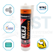 Klej hybrydowy TitaniumPRO 290 ml BIAŁY  elastyczny, malowalny, UV