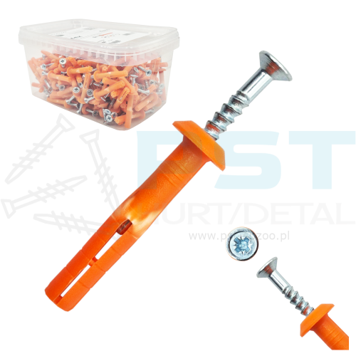 Kołki szybkiego montażu 6x60 mm  Wbijane CEX Easyfix 100 szt