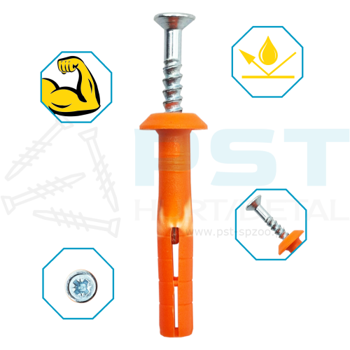 Kołki szybkiego montażu 6x80 mm  Wbijane CEX Easyfix 100 szt