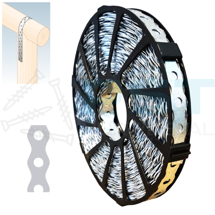 Taśma montażowa 17x0,7 mm 10mb perforowana TM 12 Domax stal ocynkowana