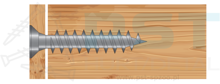 Wkręty do drewna 3x16mm 500 szt. Wkręty hartowane Pełny gwint Marcopol