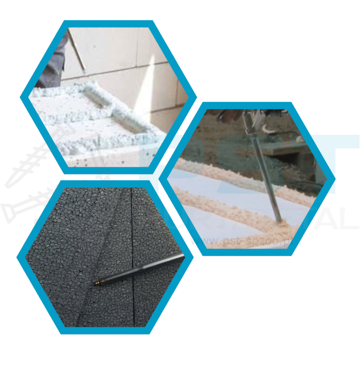 KLEJ DO STYROPIANU 750 ML KLEJ MONTAŻOWY POLIURETANOWY  THERMO-FIX