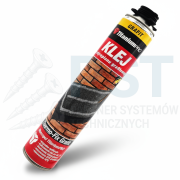 KLEJ DO STYROPIANU GRAFITOWEGO 750 ML KLEJ MONTAŻOWY POLIURETANOWY  THERMO-FIX