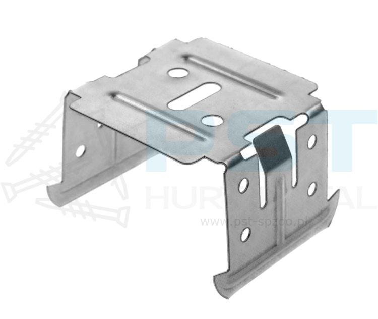 Łącznik krzyżowy Budmat wykonany z ocynkowanej stali – detal konstrukcji