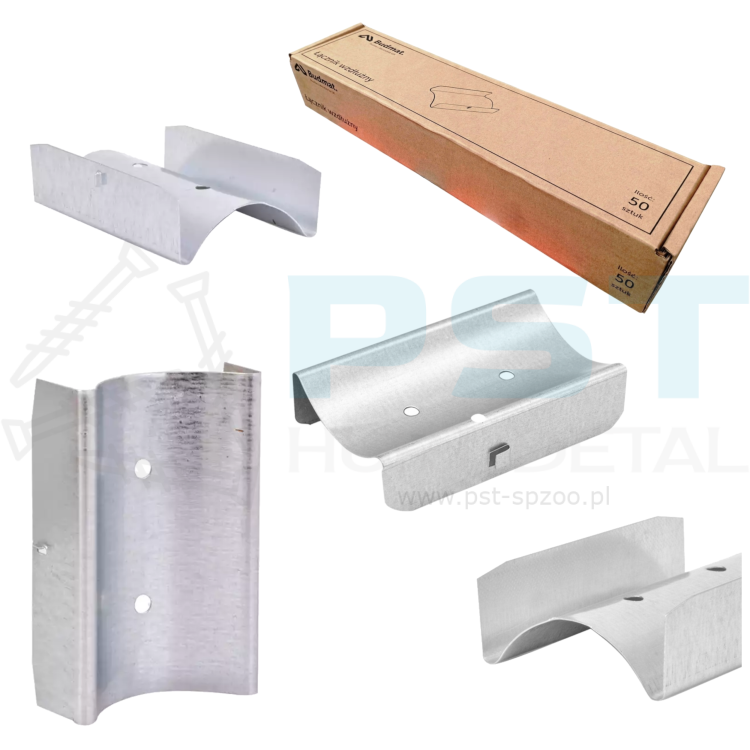 Łącznik wzdłużny Budmat z ocynkowanej stali – zbliżenie