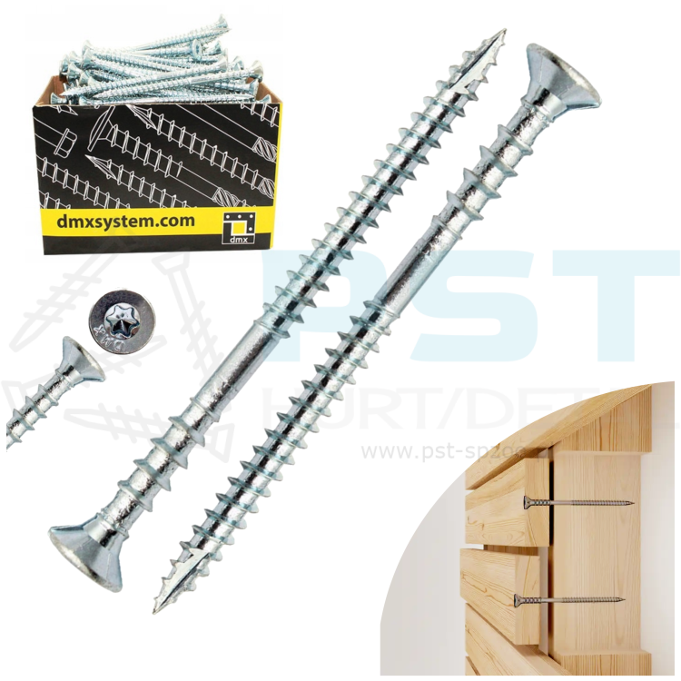Wkręty dystansowe DOMAX WDS 6x110 TORX 30 – 100 szt - w opakowaniu