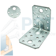 Łącznik ciesielski 70x70 2,5 mm – stal ocynkowana, perforacja montażowa