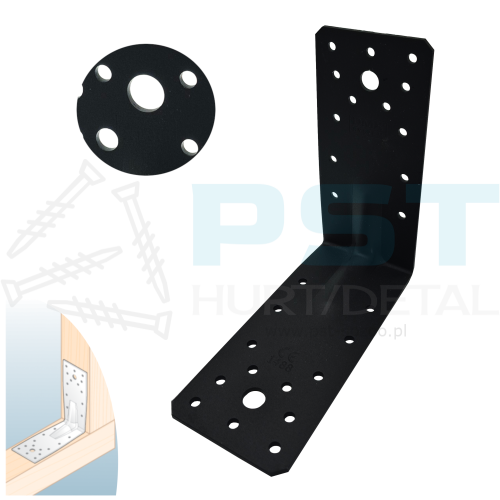 Kątoenik 14x14 czarny