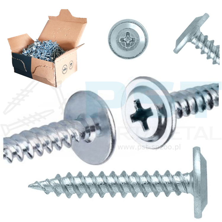 Blachowkręty 4,2x19  Wkręty do blach Ocynk 1000 szt.