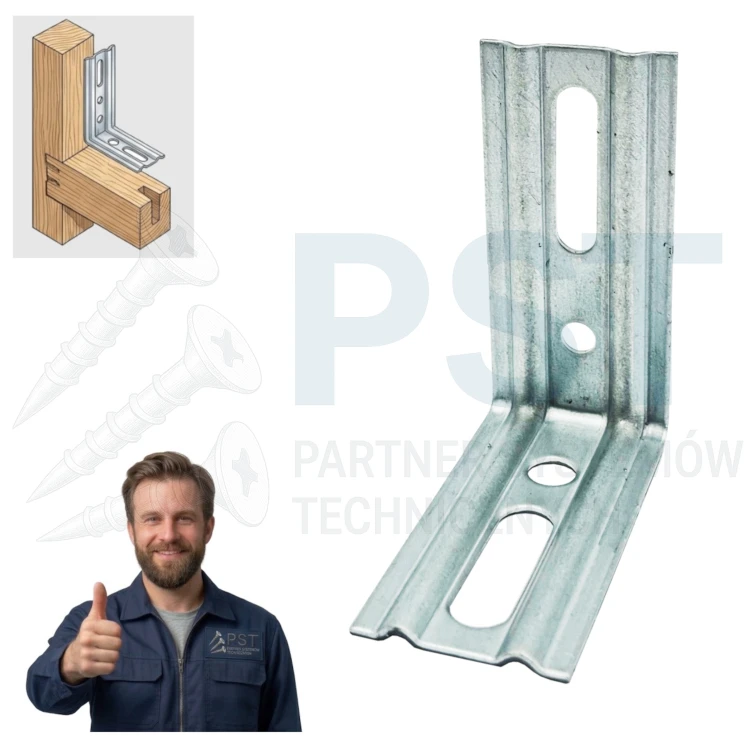 KĄTOWNIK CIESIELSKI 70x65x33x1,5  KĄTOWNIK REGULOWANY ŁĄCZNIK CIESIELSKI