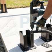 PODSTAWA SŁUPA  71x150 PODSTAWA DO BETONU 7X7 ŁĄCZNIK BELKI