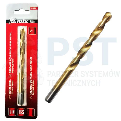 WIERTŁO 2 MM WIERTŁO STOŻKOWE DO METALU POWLEKANE  AZOTKIEM TYTANU