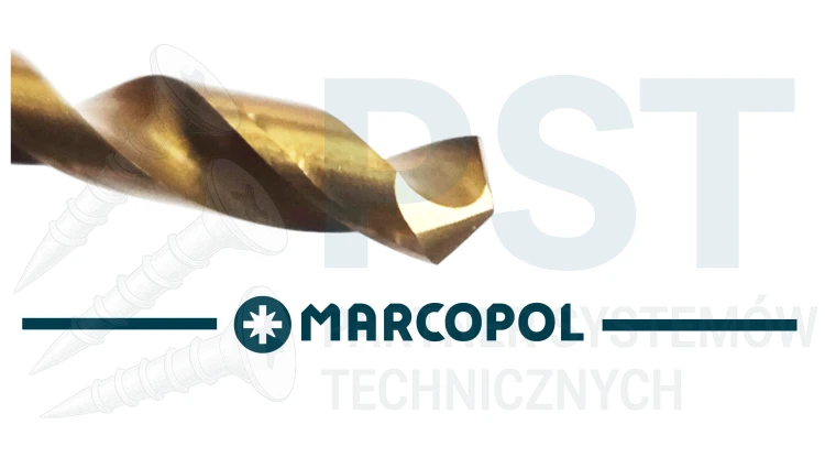 WIERTŁO 2 MM WIERTŁO STOŻKOWE DO METALU POWLEKANE  AZOTKIEM TYTANU