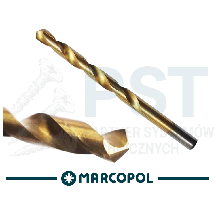 WIERTŁO 3 MM WIERTŁO STOŻKOWE DO METALU POWLEKANE  AZOTKIEM TYTANU