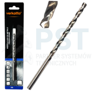 Wiertło 6 mm Wiertło do metalu HSS  Wiertło przedłuzane DIN340 Verkatto 78 mm