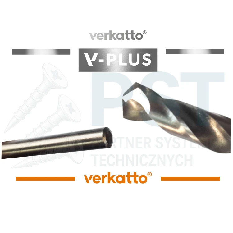 Wiertło 8 mm Wiertło do metalu HSS  Wiertło przedłuzane DIN340 Verkatto 87 mm