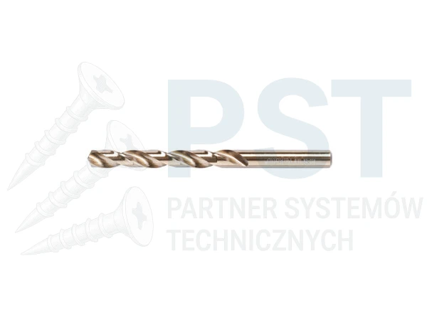 Wiertło 13 mm Wiertło do metalu Kobaltowe HSS do metalu dł robocza 101 mm Cylindryczne